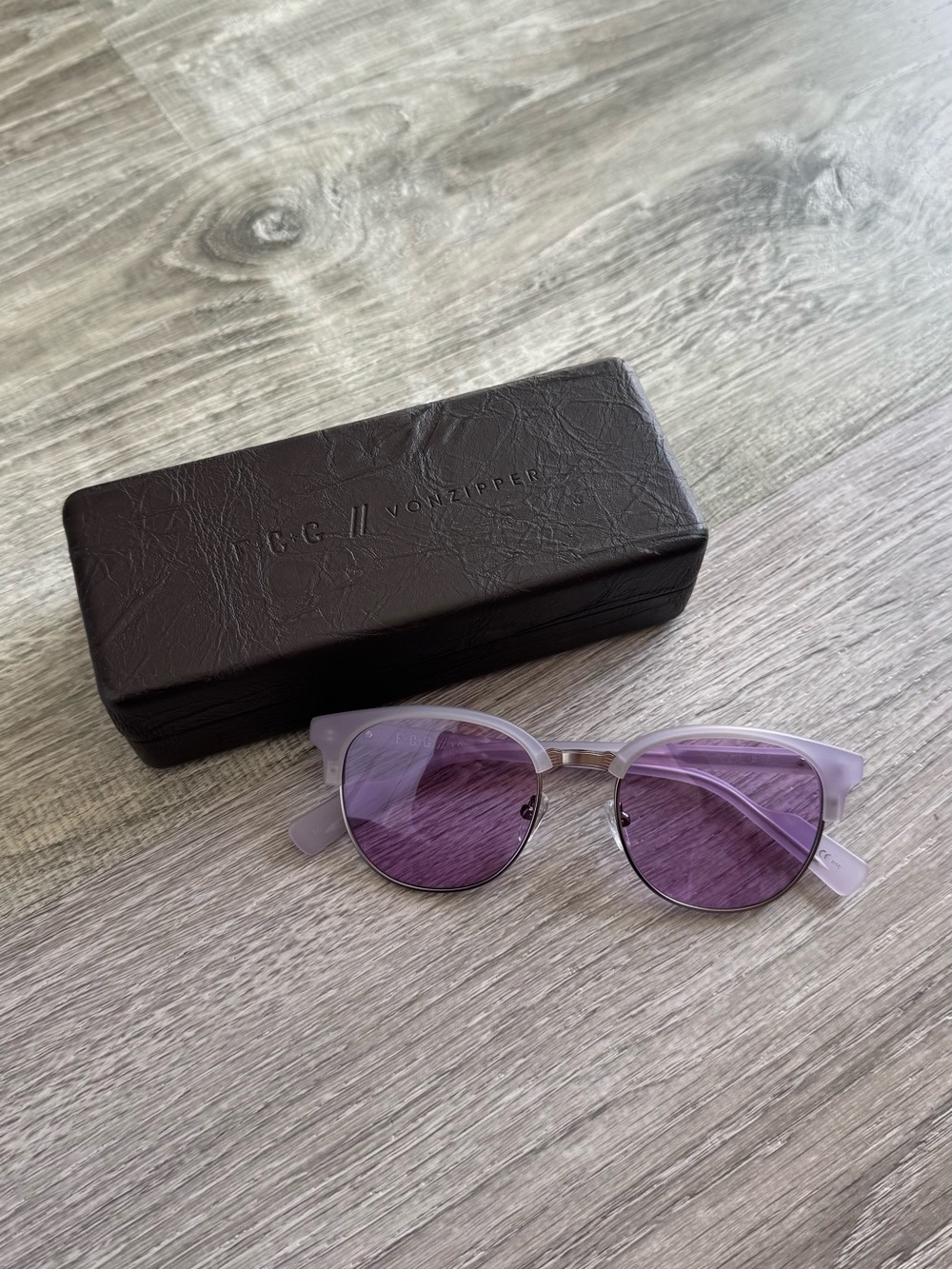 Von Zipper Lavender Round-Frame Sunglasses